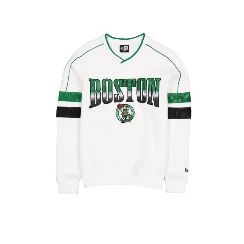 Boston Celtics Sport Classics White Crewneck sold by New Era
