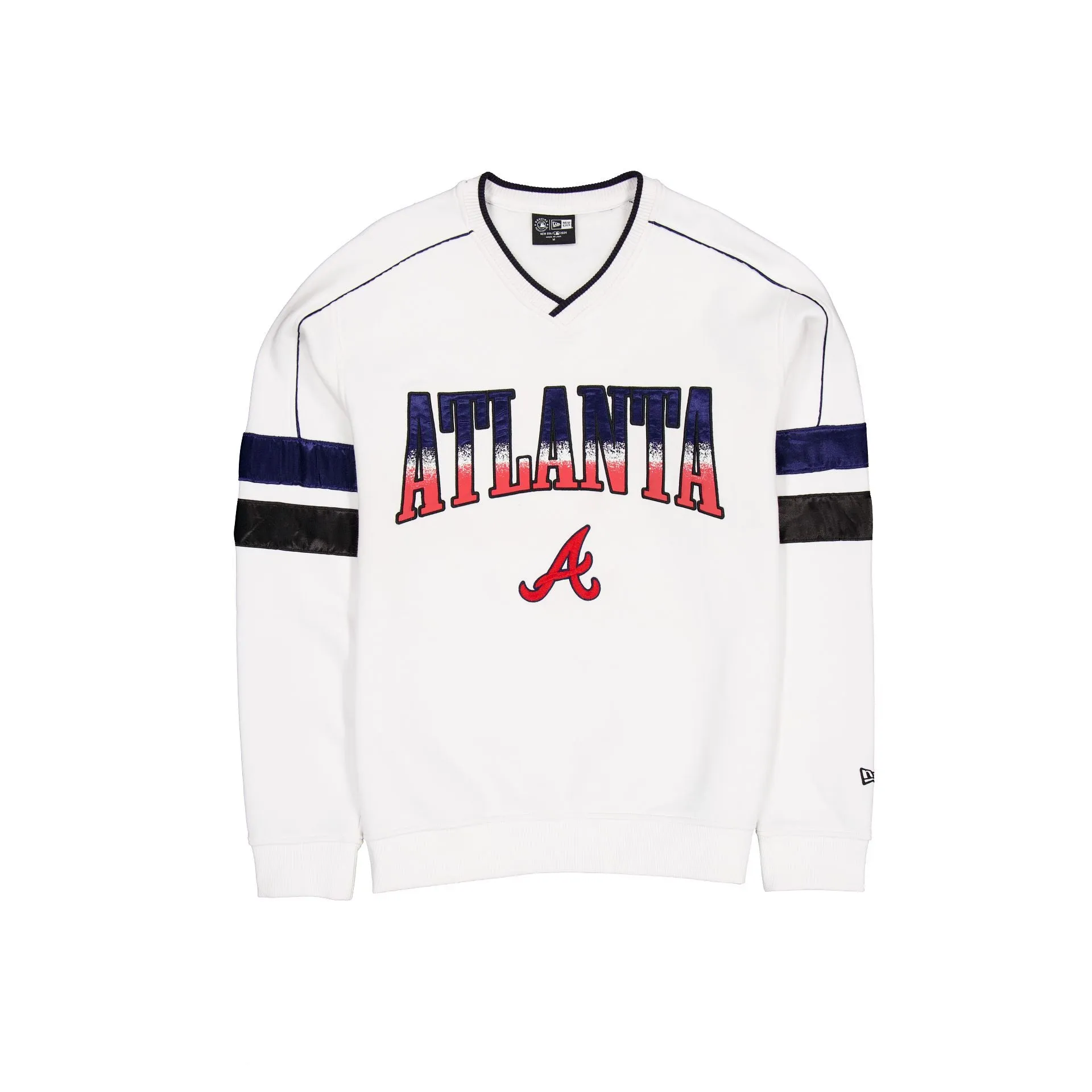 Atlanta Braves Sport Classics White Crewneck sold by New Era