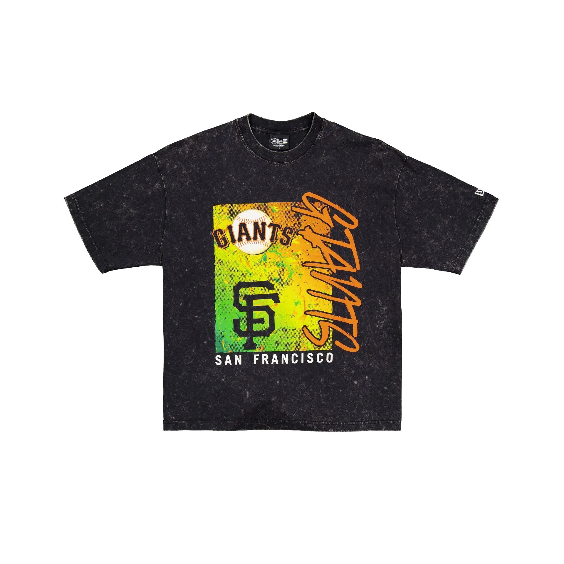 San Francisco Giants Sport Classics Boxy Black T-Shirt sold by New Era