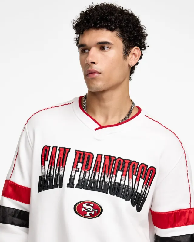 San Francisco 49ers Sport Classics White Crewneck sold by New Era
