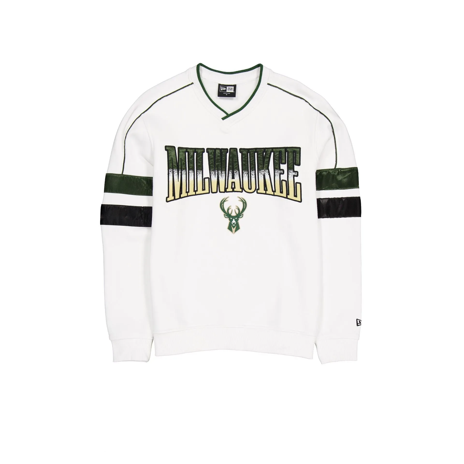 Milwaukee Bucks Sport Classics White Crewneck sold by New Era