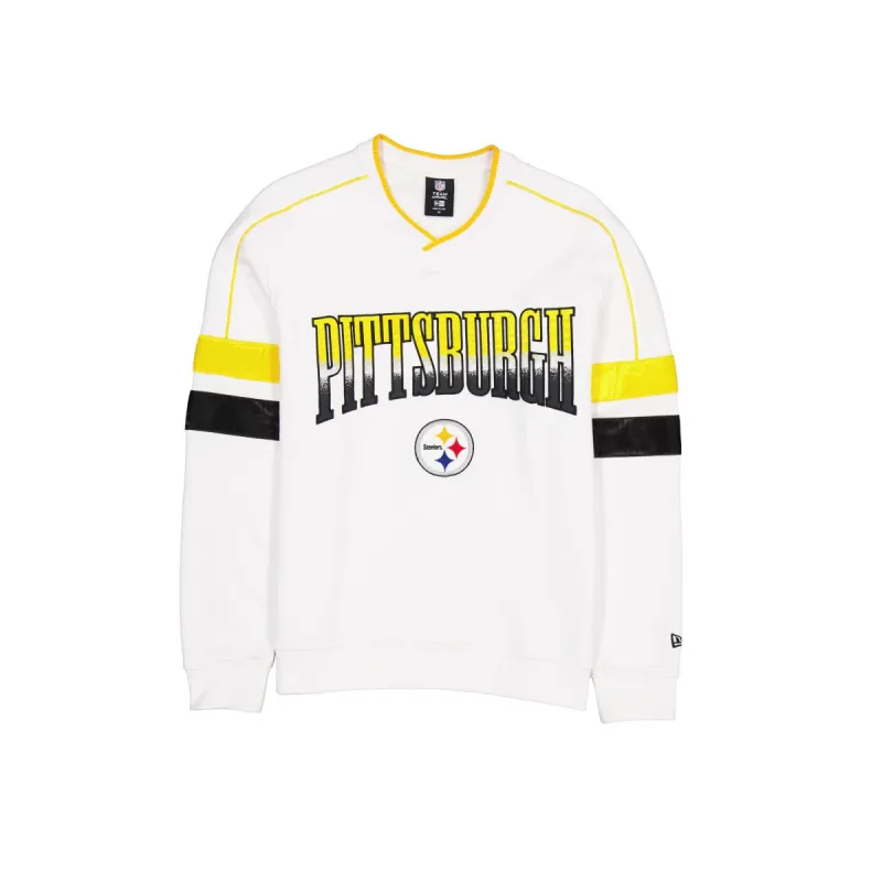 Pittsburgh Steelers Sport Classics White Crewneck sold by New Era