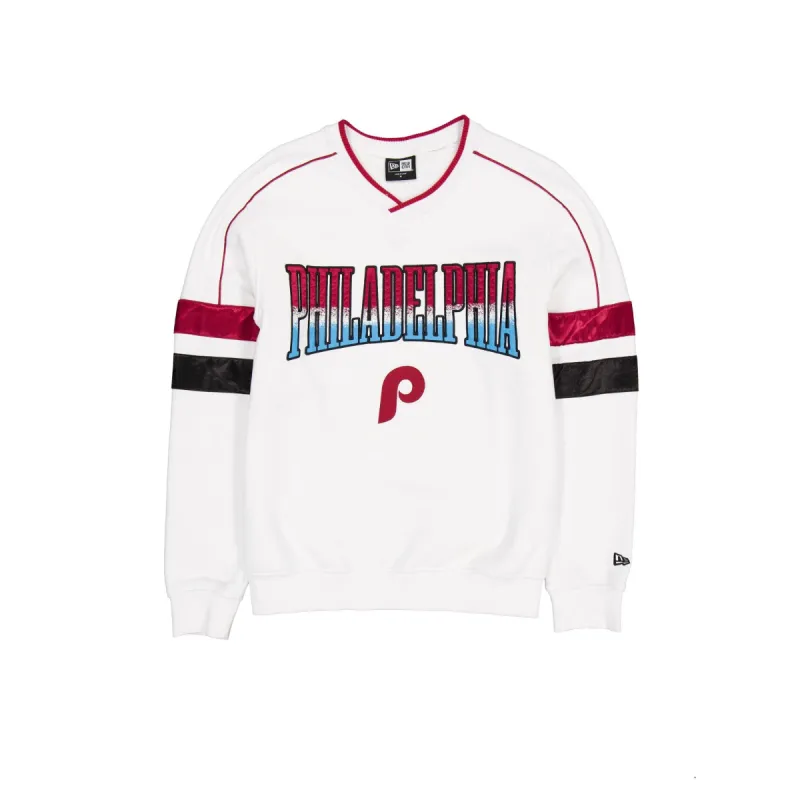 Philadelphia Phillies Sport Classics White Crewneck sold by New Era