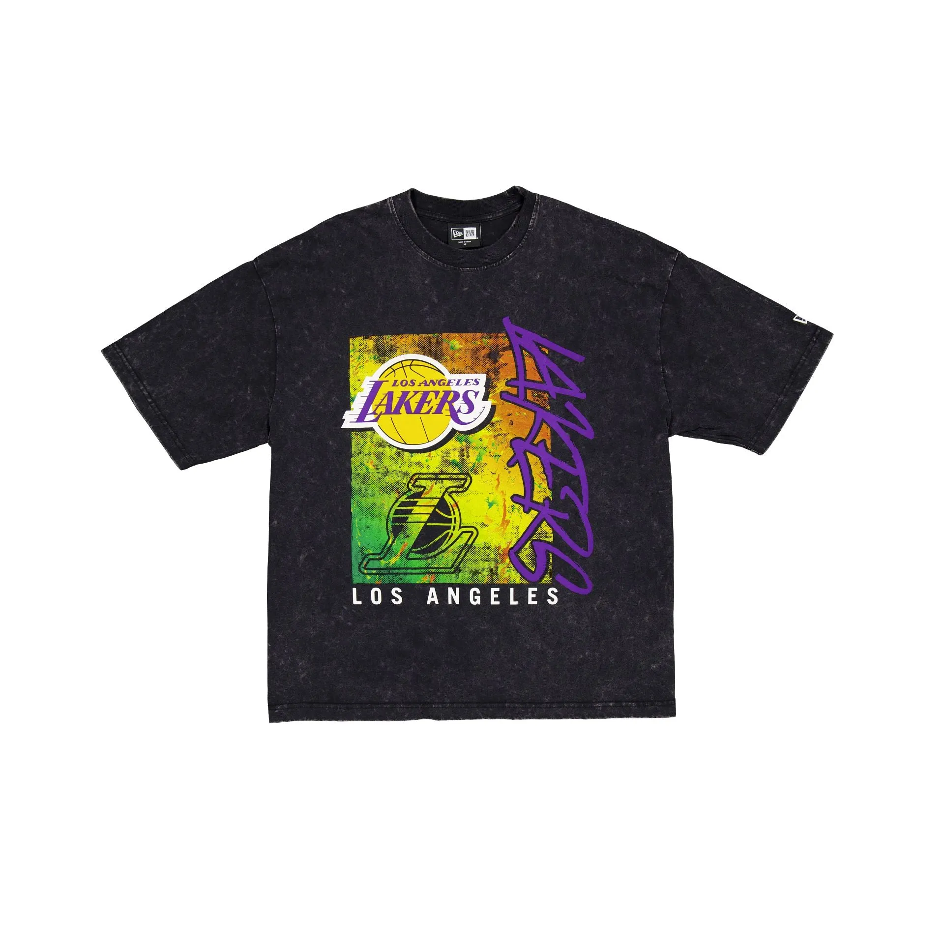 Los Angeles Lakers Sport Classics Boxy Black T-Shirt sold by New Era product image thumbnail 2