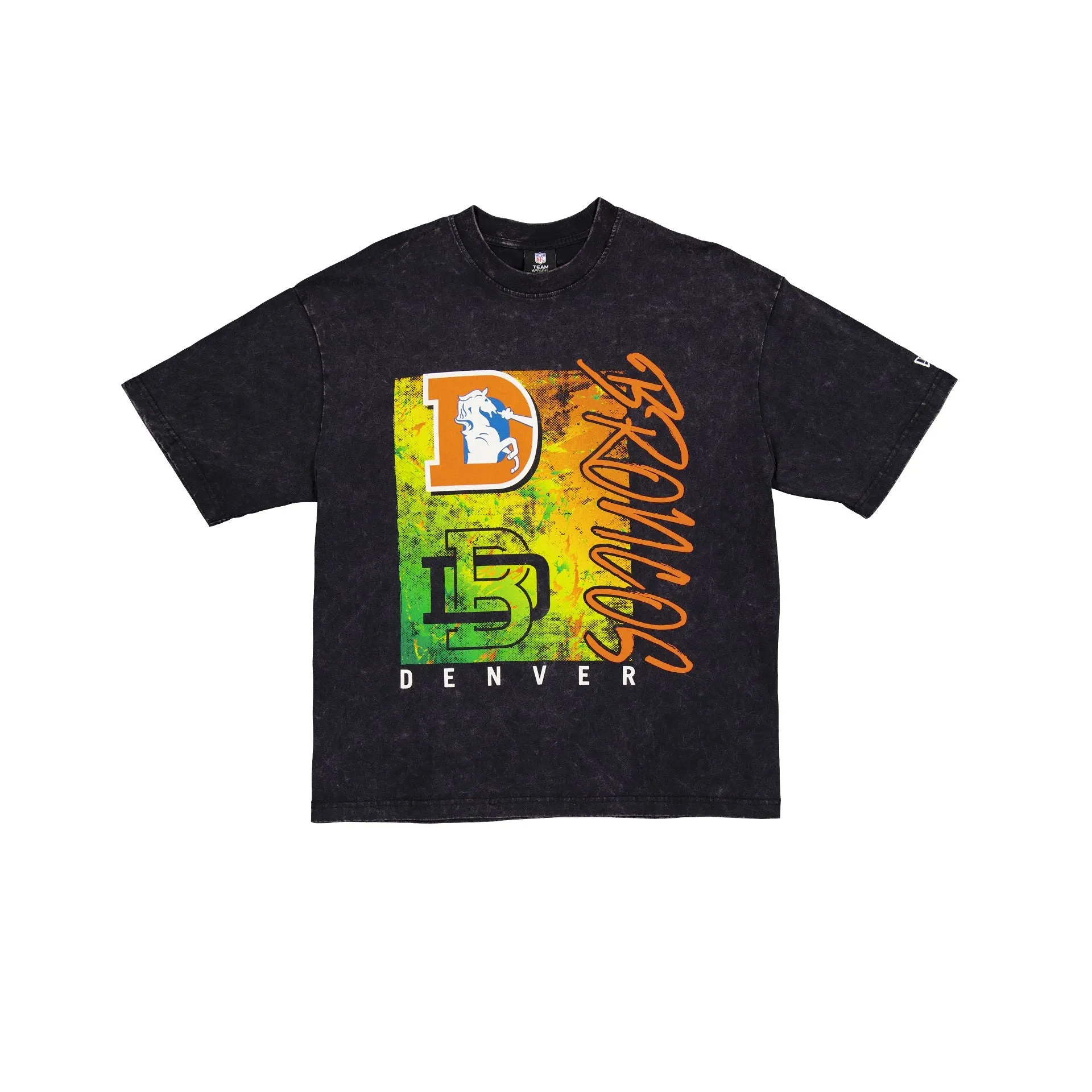 Denver Broncos Sport Classics Boxy Black T-Shirt sold by New Era