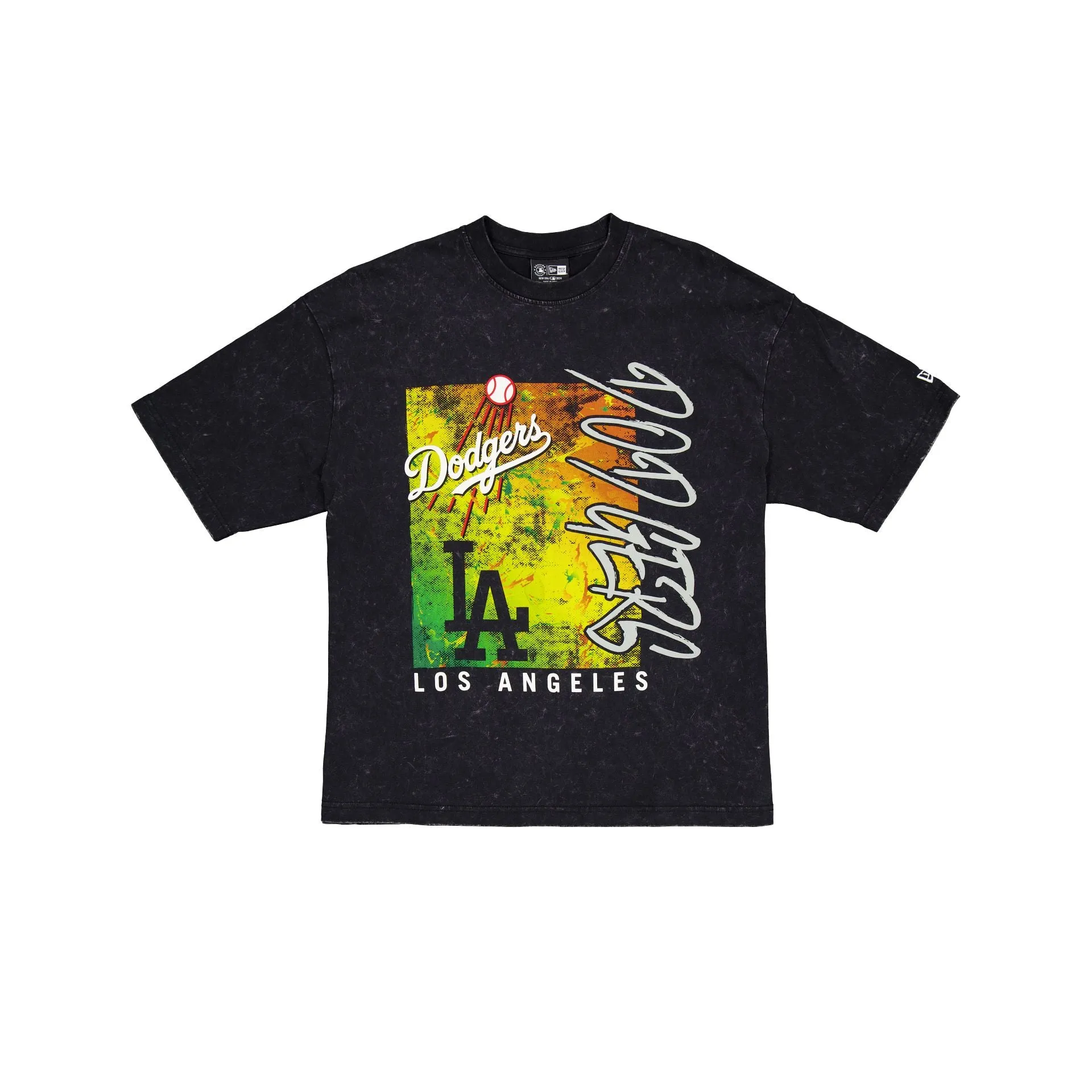 Los Angeles Dodgers Sport Classics Boxy Black T-Shirt sold by New Era