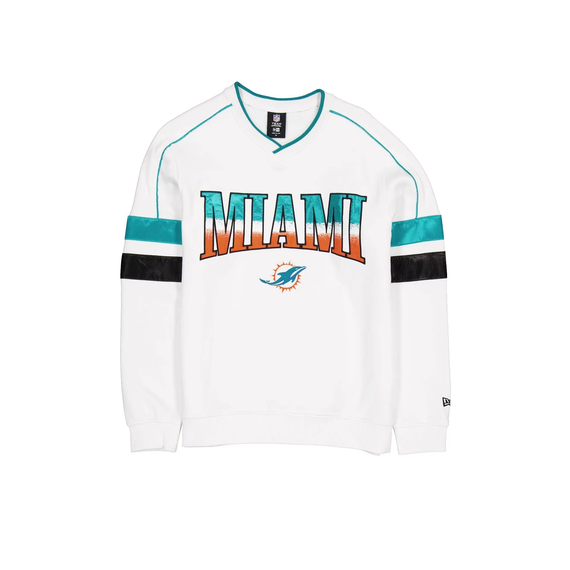 Miami Dolphins Sport Classics White Crewneck sold by New Era