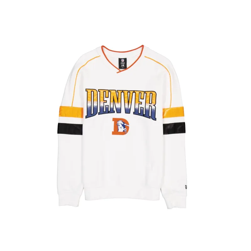 Denver Broncos Sport Classics White Crewneck sold by New Era