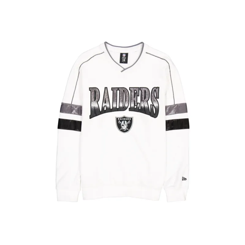 Las Vegas Raiders Sport Classics White Crewneck sold by New Era