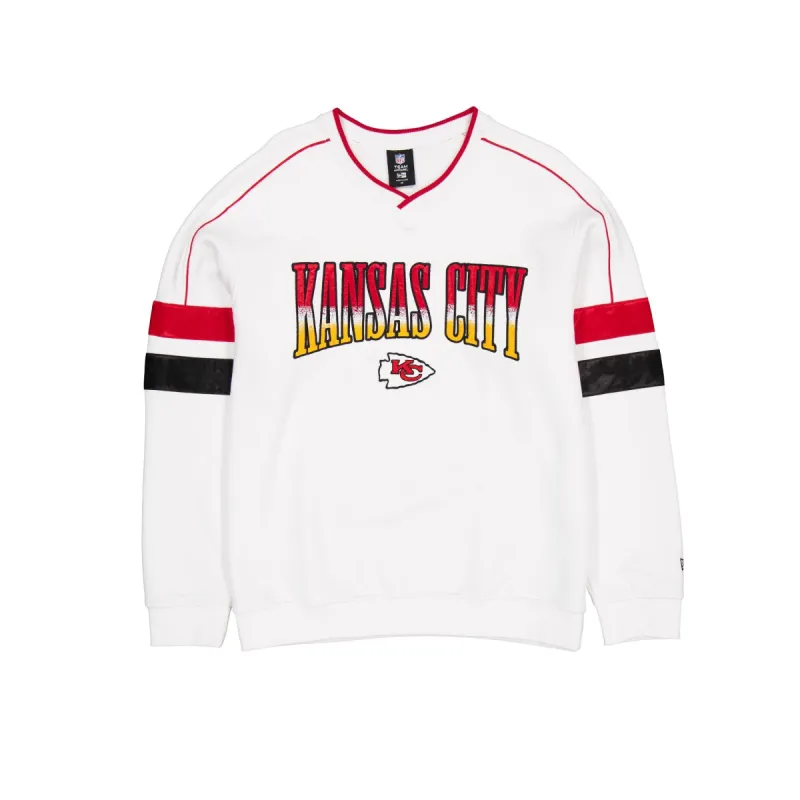 Kansas City Chiefs Sport Classics White Crewneck sold by New Era