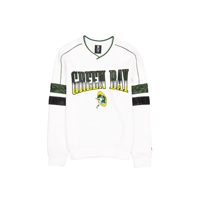 Green Bay Packers Sport Classics White Crewneck sold by New Era