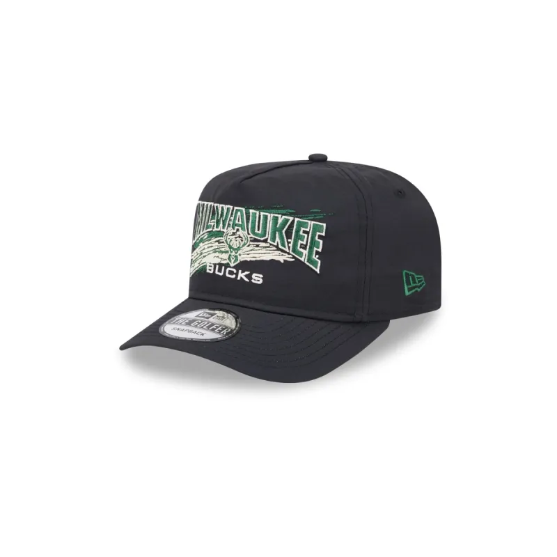 Milwaukee Bucks Throwback Brush Golfer Hat sold by New Era