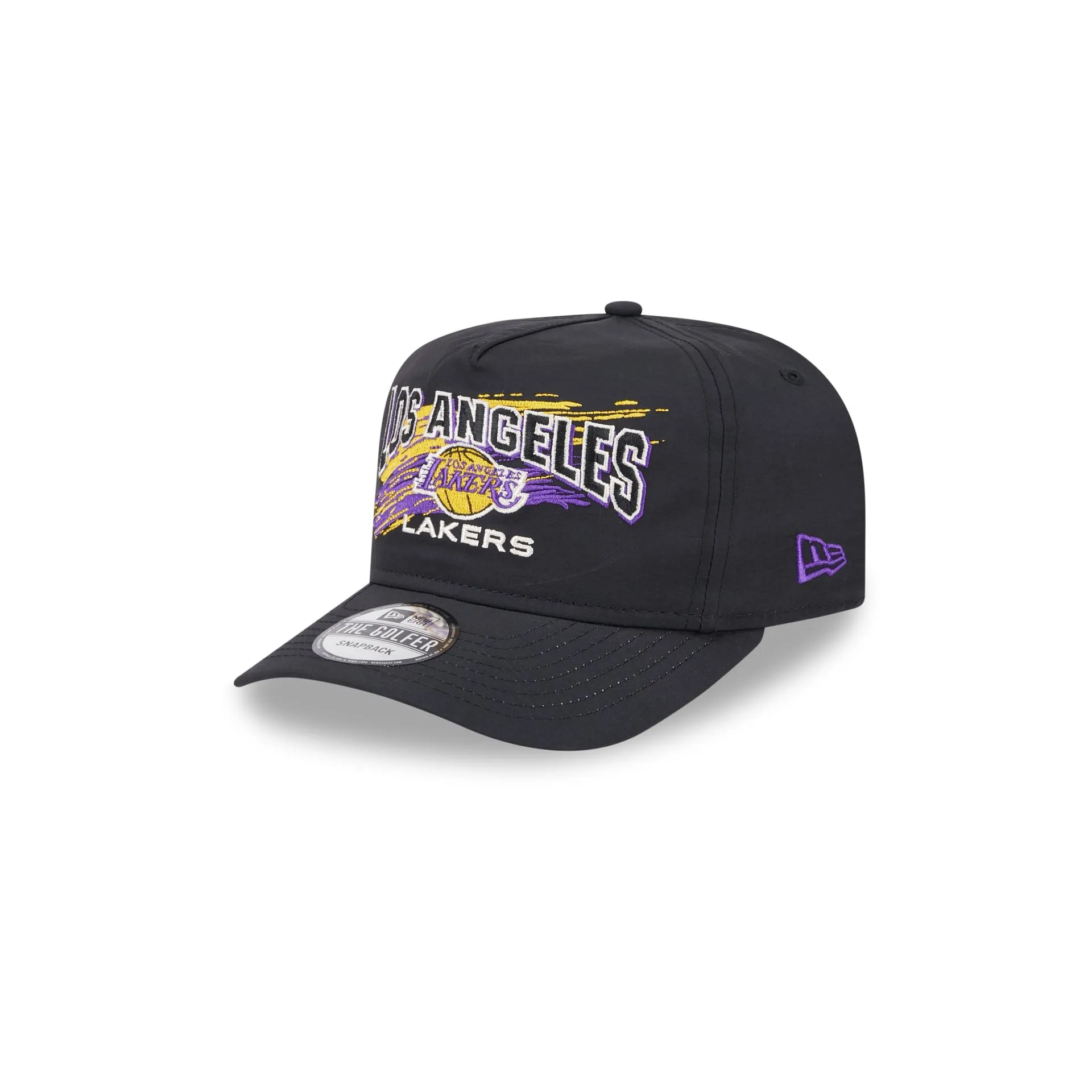 Los Angeles Lakers Throwback Brush Golfer Hat sold by New Era