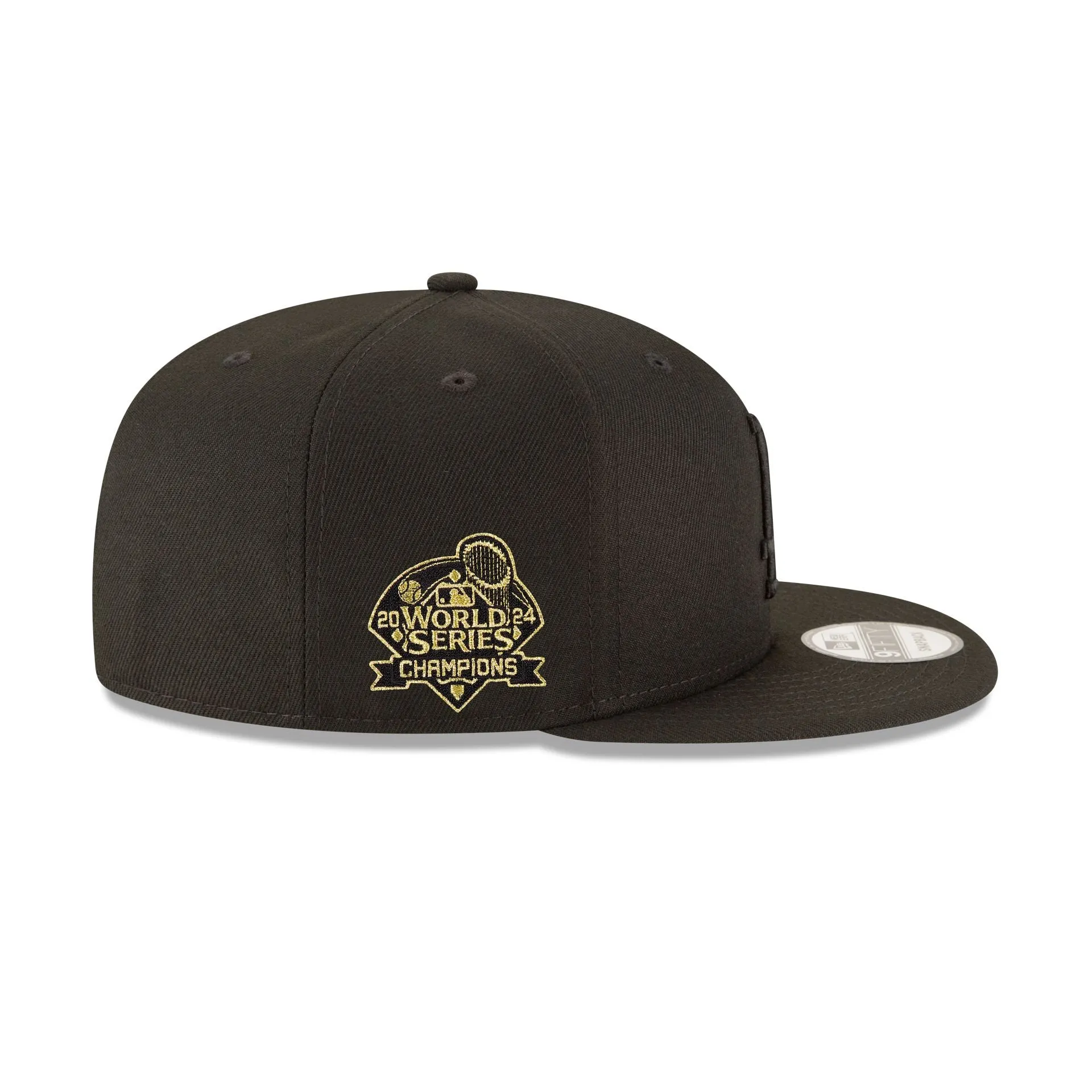 Los Angeles Dodgers World Series Champions Black on Black 9FIFTY Snapback Hat sold by New Era product image thumbnail 4