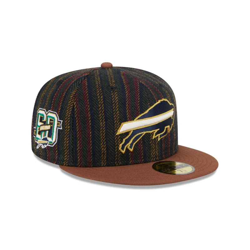 Buffalo Bills Vintage Herringbone 59FIFTY Fitted Hat sold by New Era