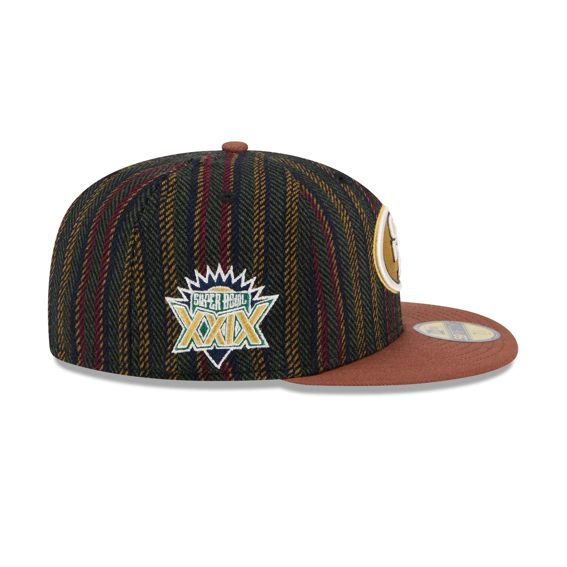 San Francisco 49ers Vintage Herringbone 59FIFTY Fitted Hat sold by New Era product image thumbnail 4