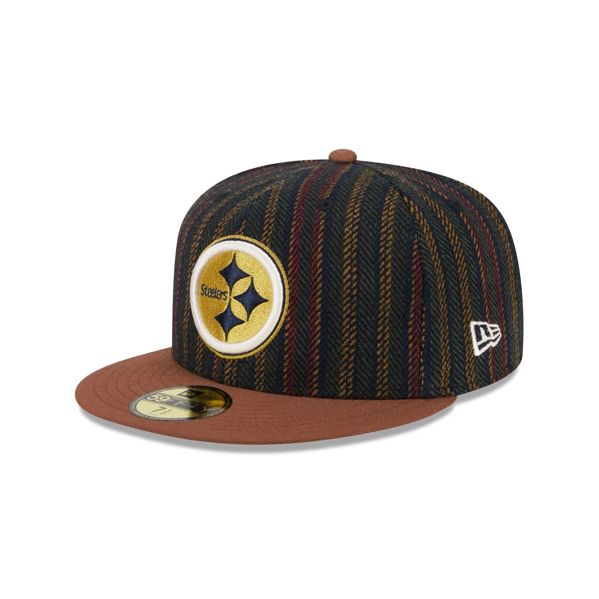Pittsburgh Steelers Vintage Herringbone 59FIFTY Fitted Hat sold by New Era product image thumbnail 3