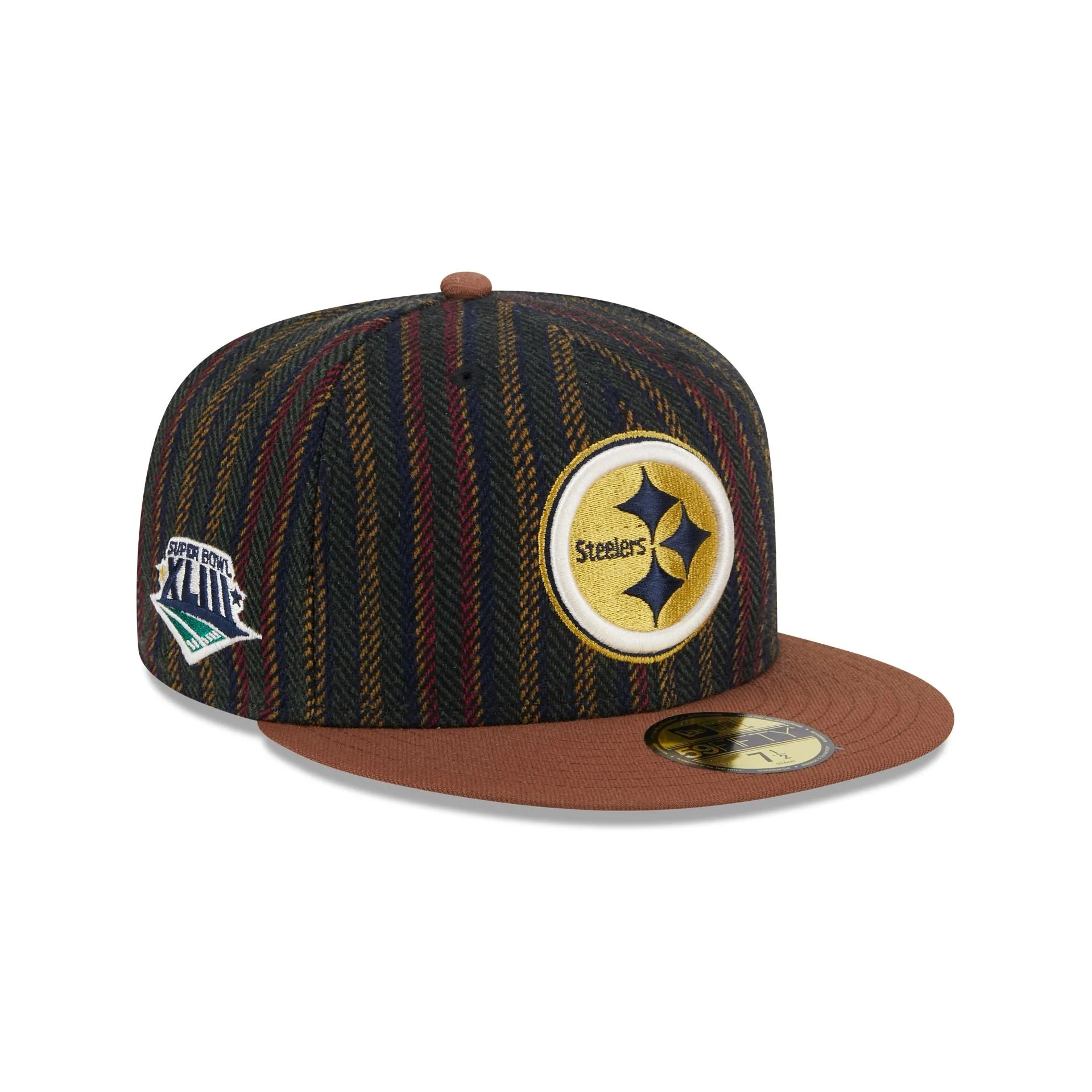 Pittsburgh Steelers Vintage Herringbone 59FIFTY Fitted Hat sold by New Era
