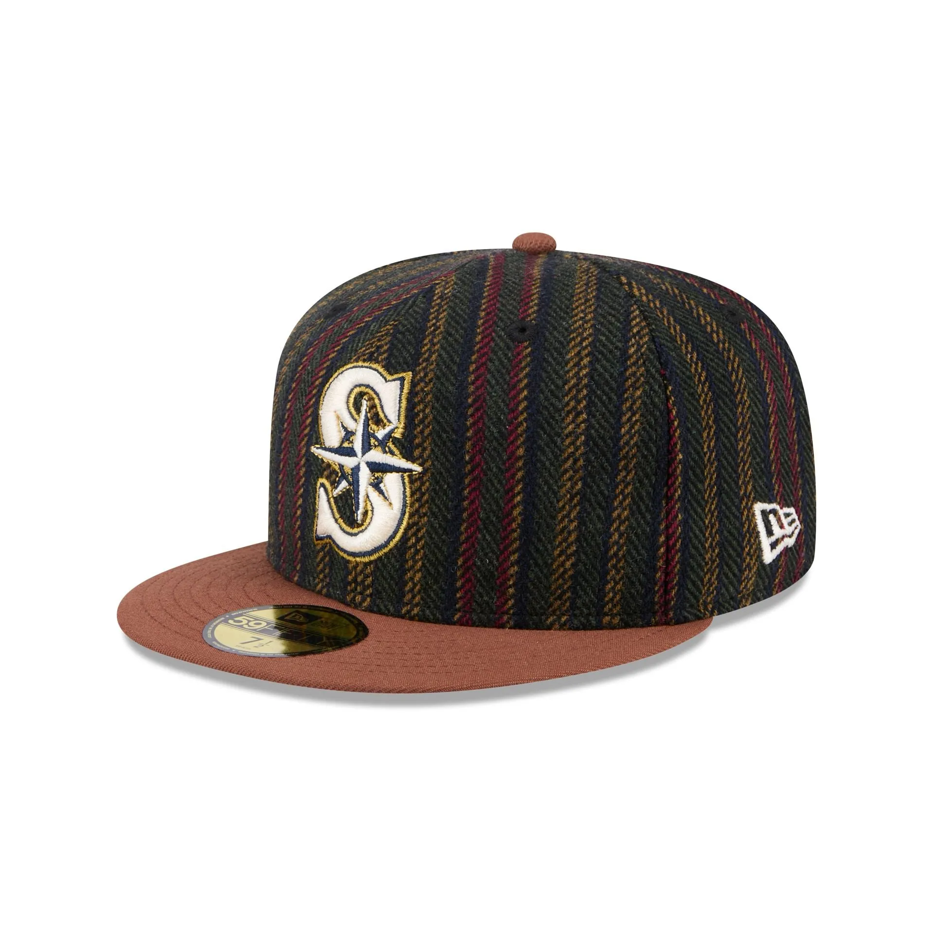Seattle Mariners Vintage Herringbone 59FIFTY Fitted Hat sold by New Era product image thumbnail 3