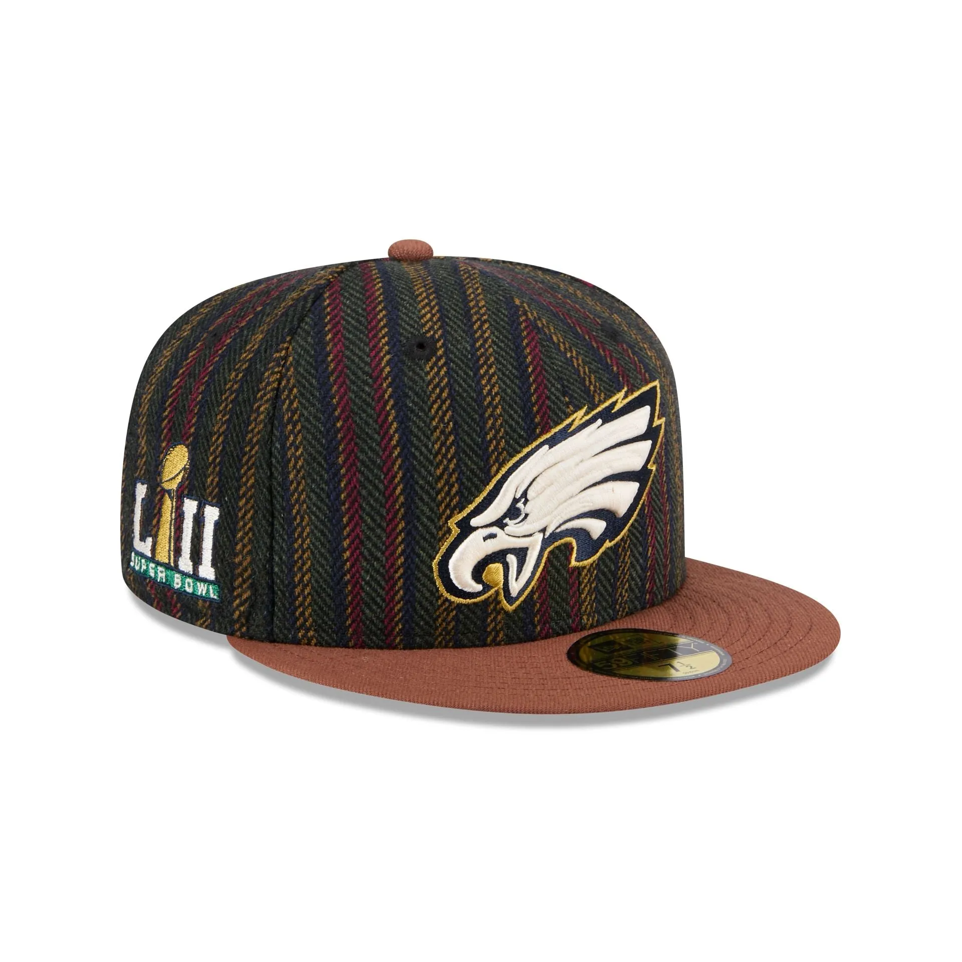 Philadelphia Eagles Vintage Herringbone 59FIFTY Fitted Hat sold by New Era