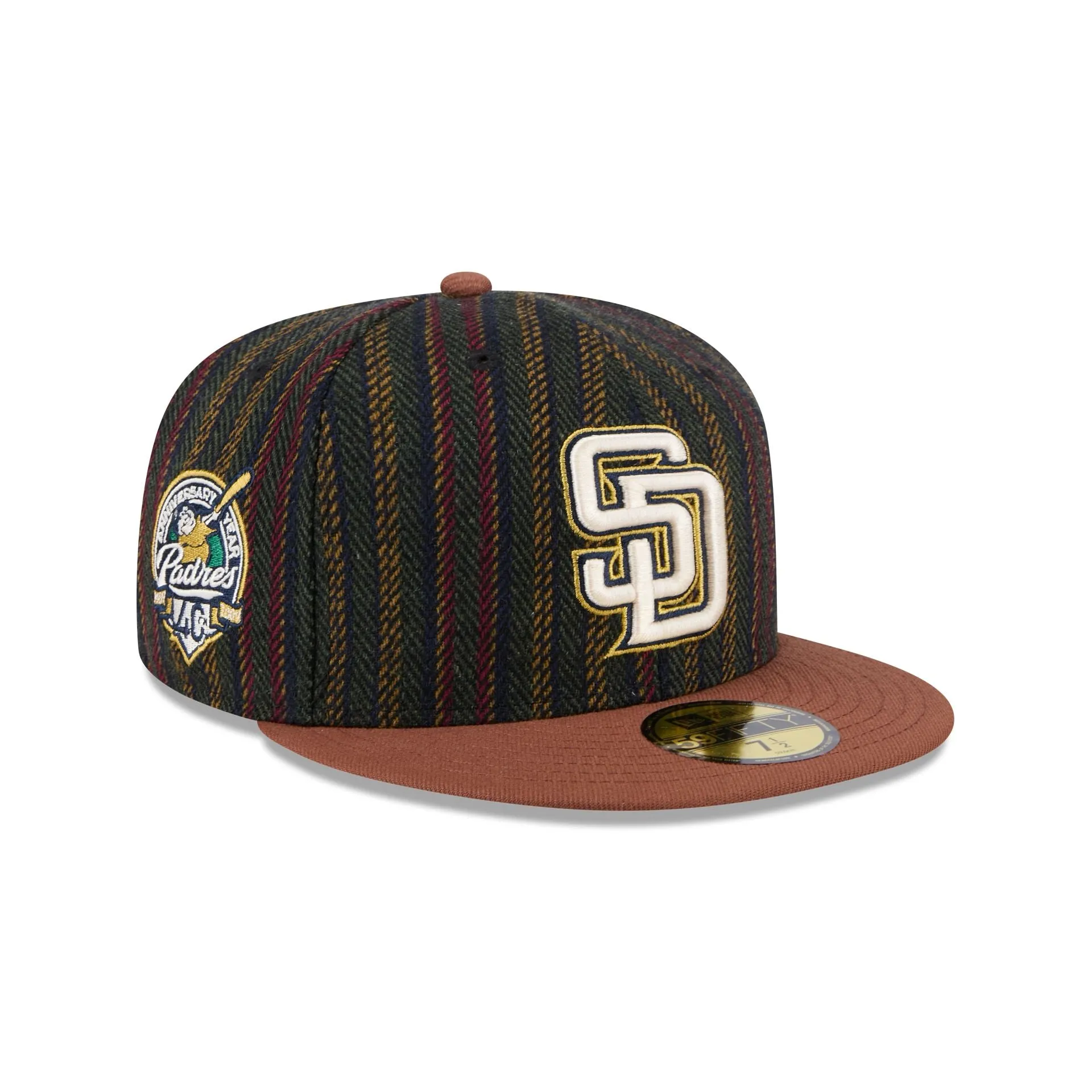 San Diego Padres Vintage Herringbone 59FIFTY Fitted Hat sold by New Era