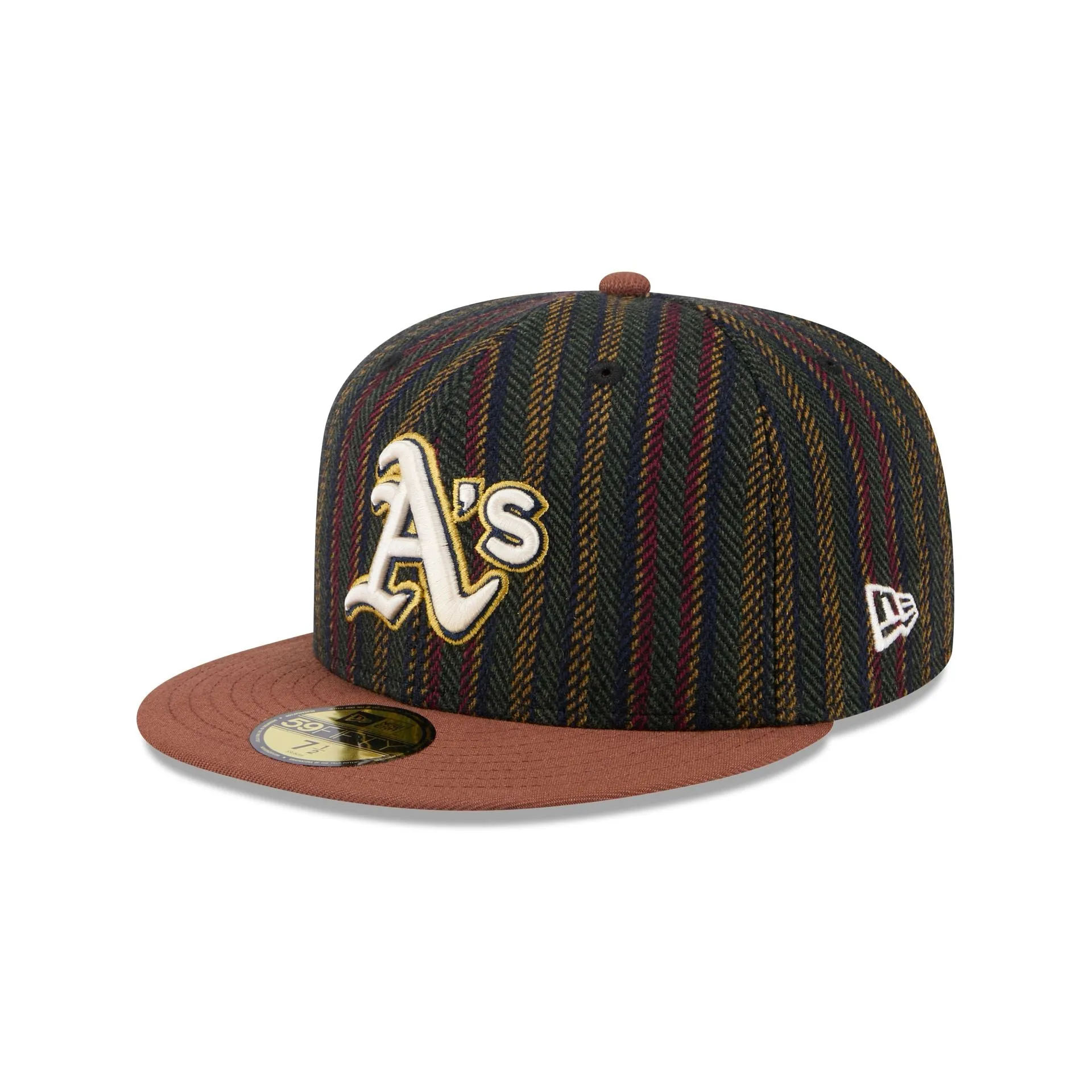 Oakland Athletics Vintage Herringbone 59FIFTY Fitted Hat sold by New Era product image thumbnail 3