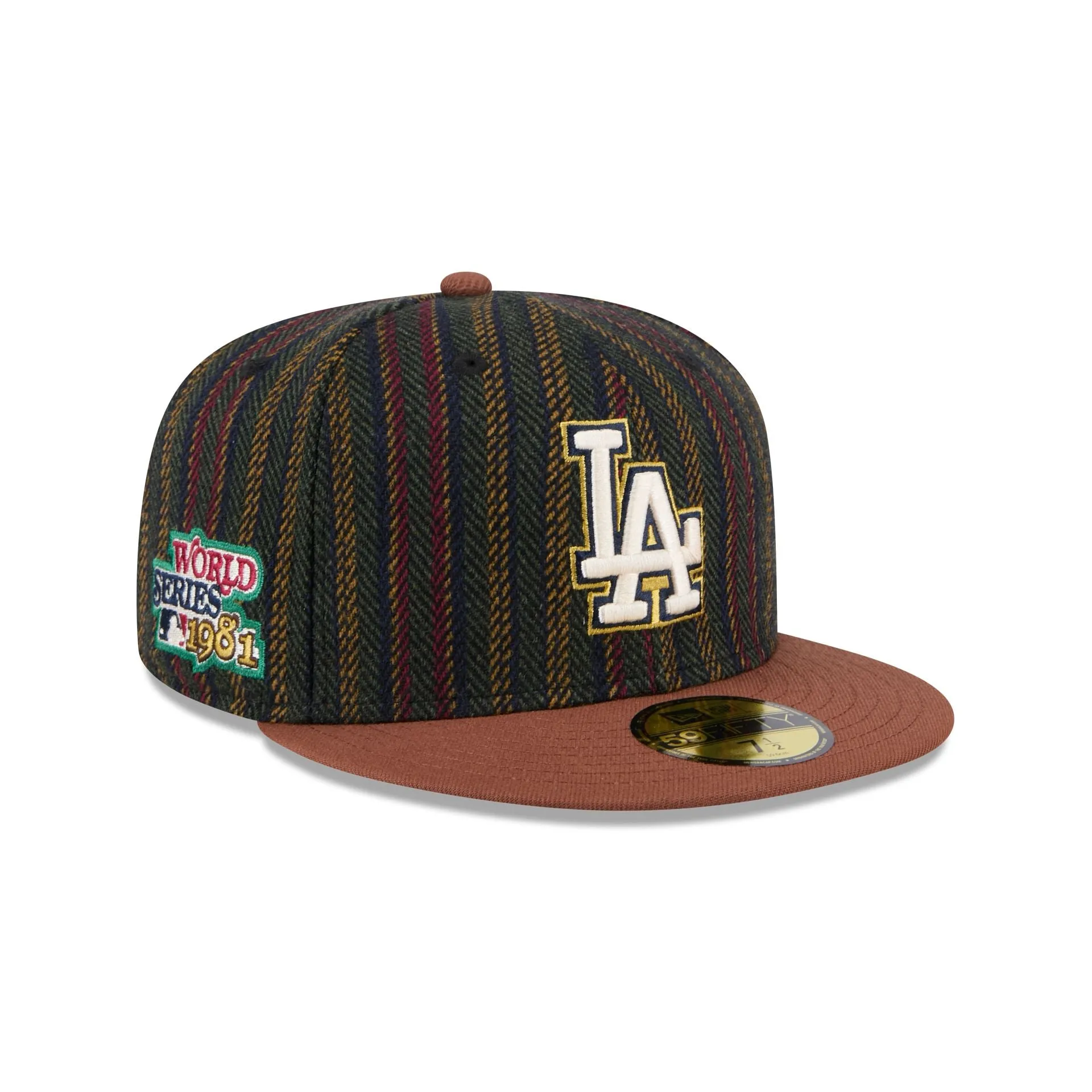 Los Angeles Dodgers Vintage Herringbone 59FIFTY Fitted Hat sold by New Era