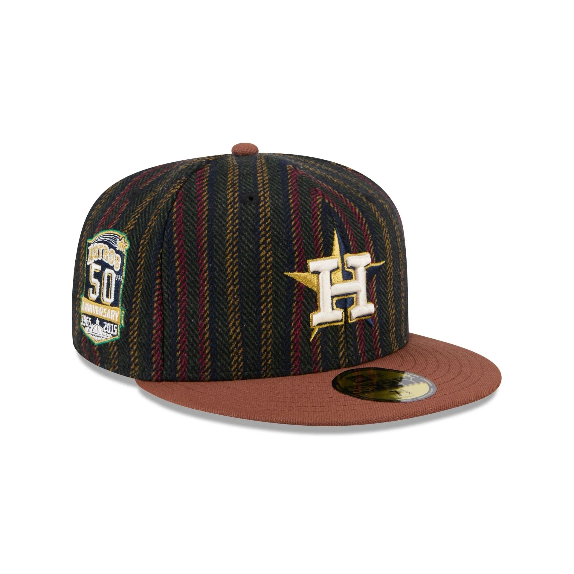 Houston Astros Vintage Herringbone 59FIFTY Fitted Hat sold by New Era