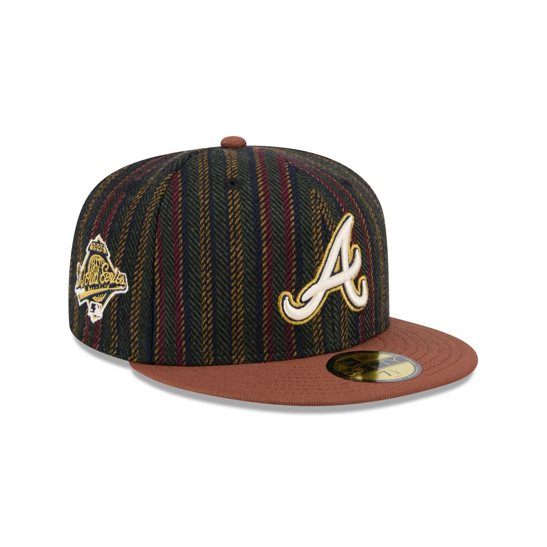 Atlanta Braves Vintage Herringbone 59FIFTY Fitted Hat sold by New Era
