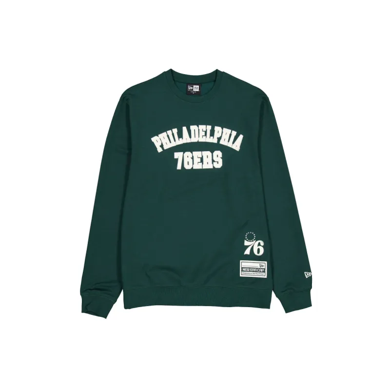 Philadelphia 76ers Dark Green Logo Select Crewneck sold by New Era