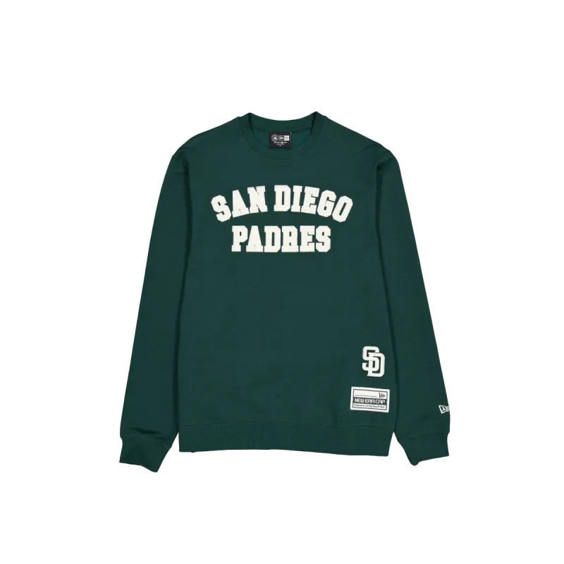 San Diego Padres Dark Green Logo Select Crewneck sold by New Era