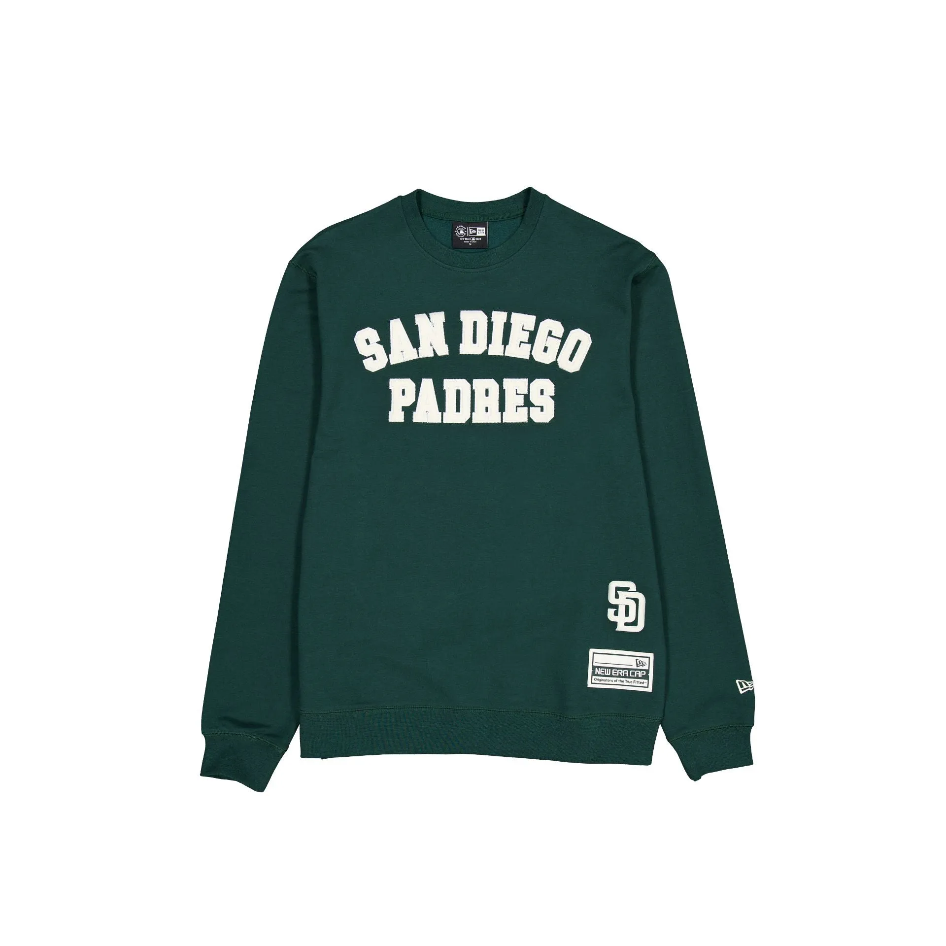 San Diego Padres Dark Green Logo Select Crewneck sold by New Era