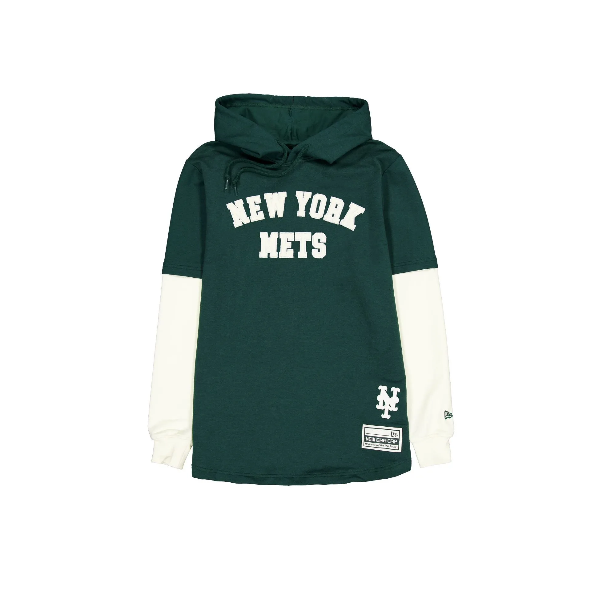 New York Mets Dark Green Logo Select Hooded T-Shirt sold by New Era