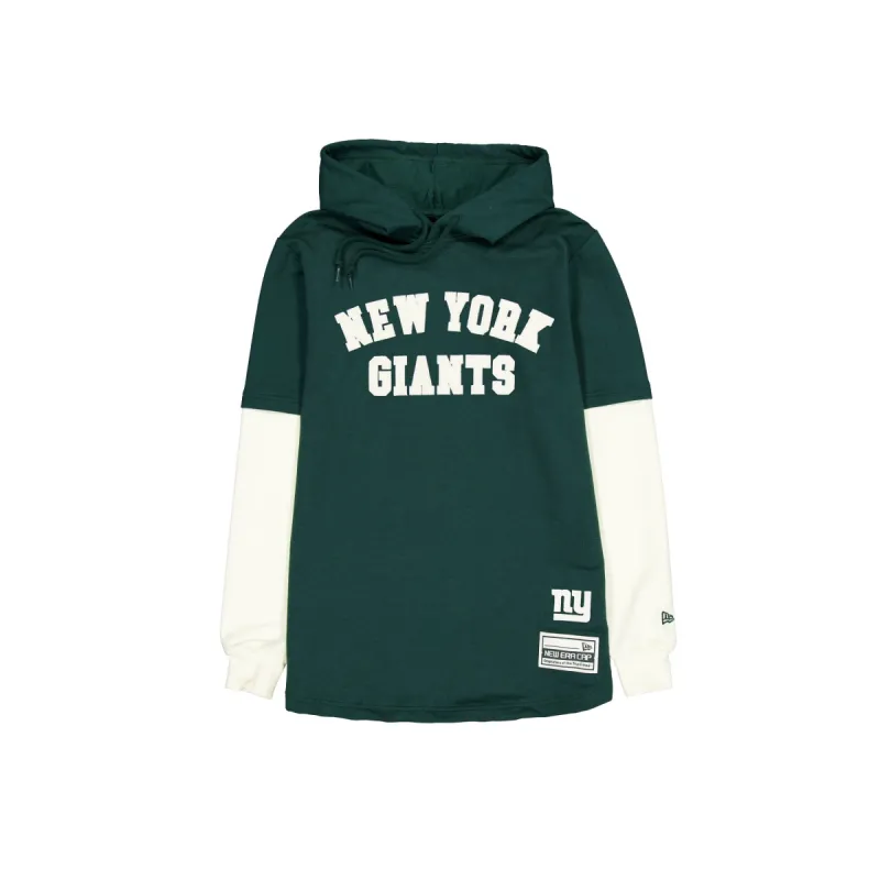 New York Giants Dark Green Logo Select Hooded T-Shirt sold by New Era