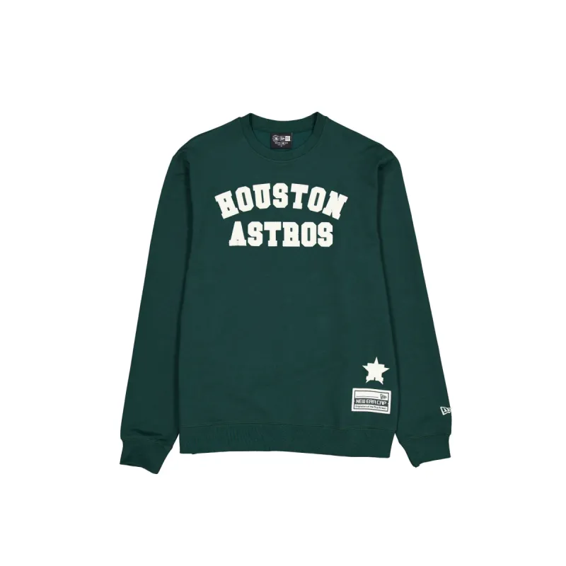 Houston Astros Dark Green Logo Select Crewneck sold by New Era