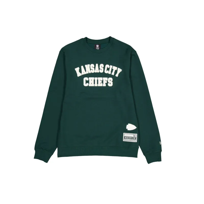 Kansas City Chiefs Dark Green Logo Select Crewneck sold by New Era