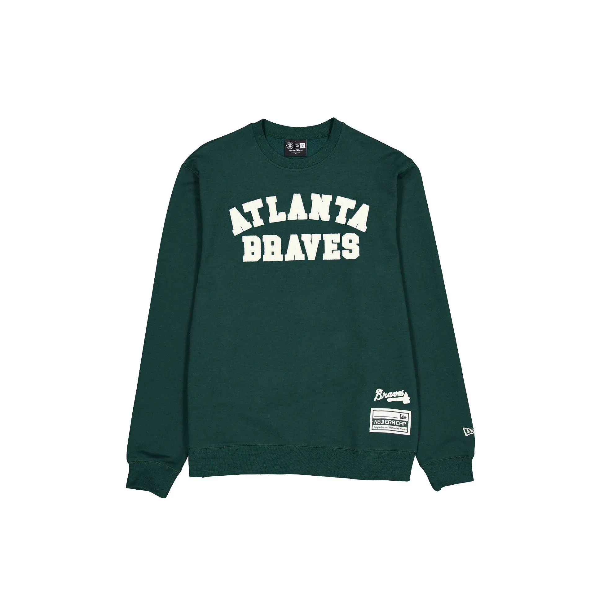 Atlanta Braves Dark Green Logo Select Crewneck sold by New Era