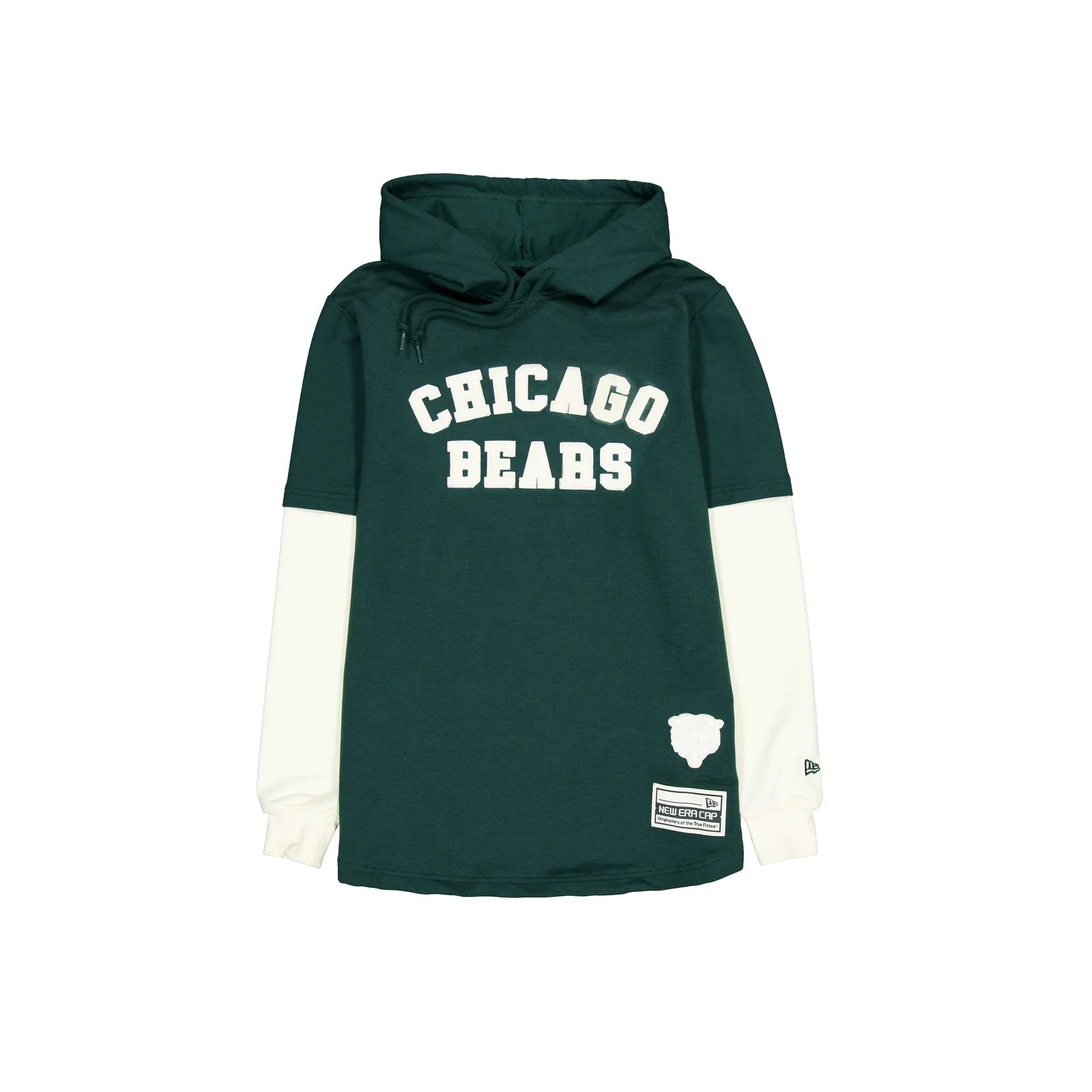 Chicago Bears Dark Green Logo Select Hooded T-Shirt sold by New Era