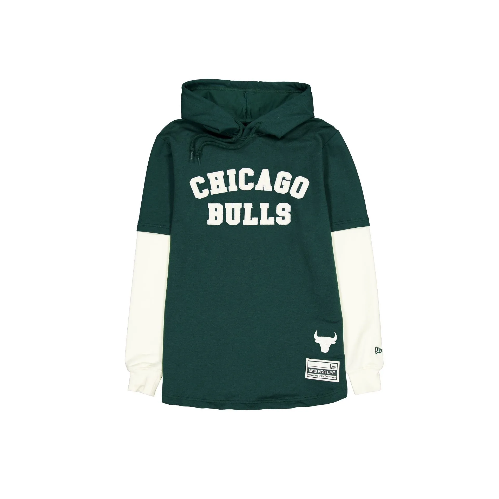 Chicago Bulls Dark Green Logo Select Hooded T-Shirt sold by New Era