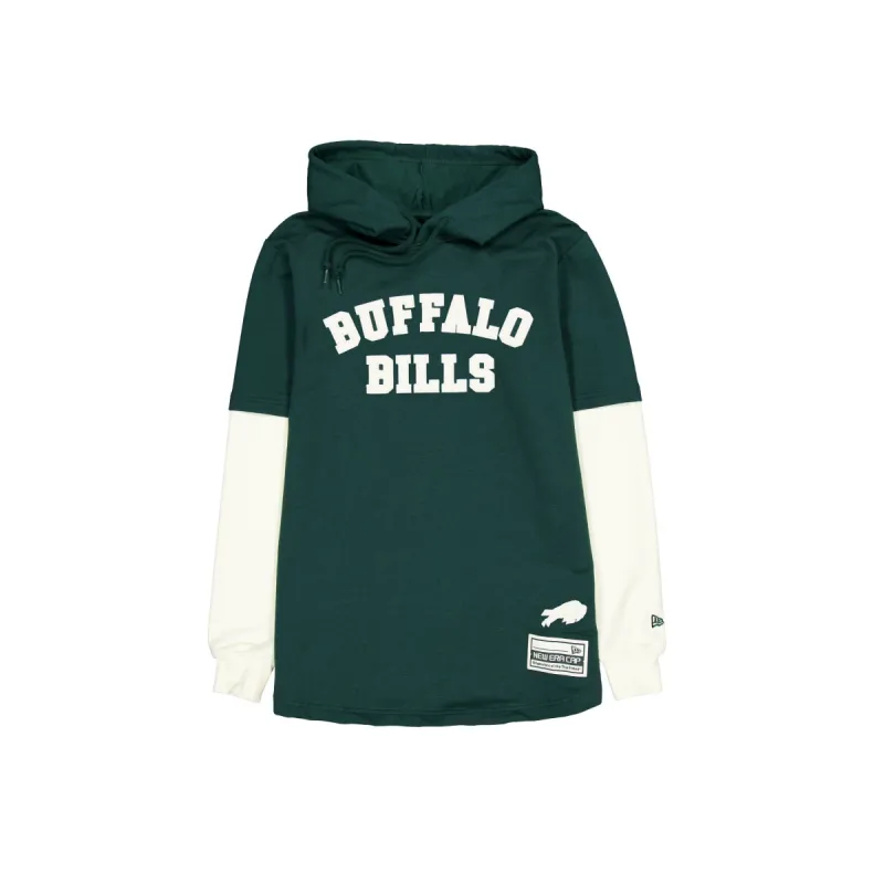 Buffalo Bills Dark Green Logo Select Hooded T-Shirt sold by New Era