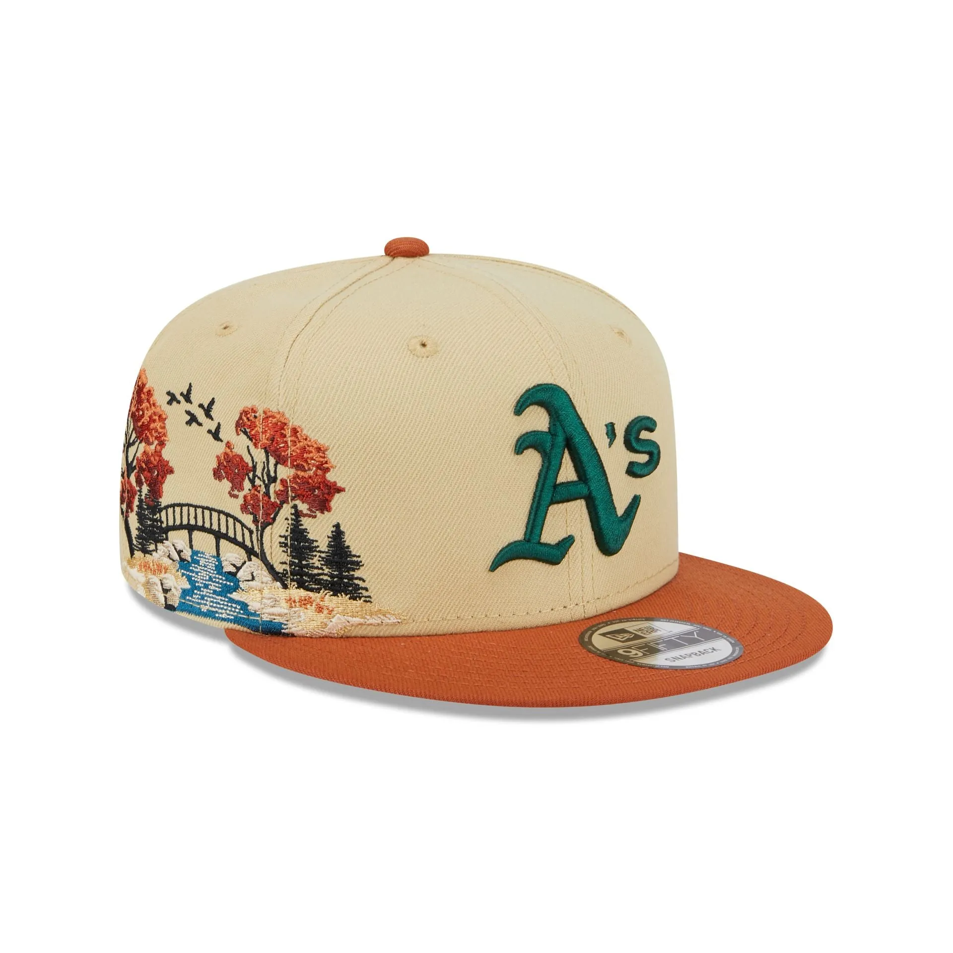 Oakland Athletics Fall Landscape 9FIFTY Snapback Hat sold by New Era