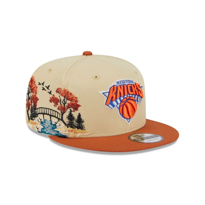 New York Knicks Fall Landscape 9FIFTY Snapback Hat sold by New Era
