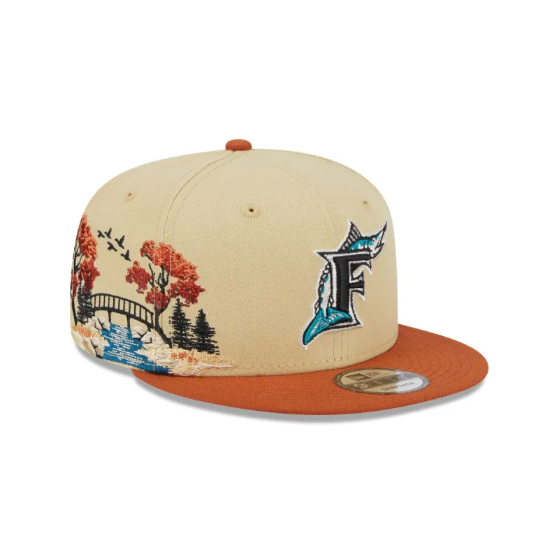 Miami Marlins Fall Landscape 9FIFTY Snapback Hat sold by New Era