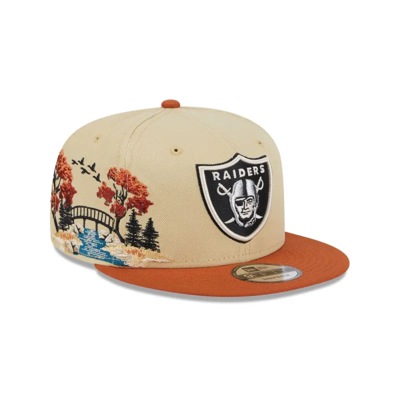 Las Vegas Raiders Fall Landscape 9FIFTY Snapback Hat sold by New Era