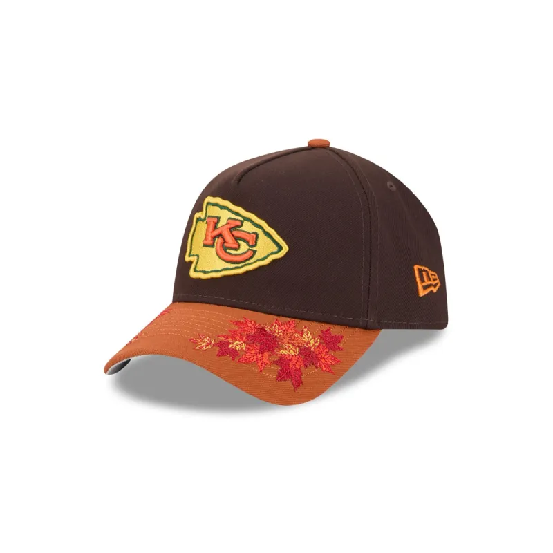 Kansas City Chiefs Fall Foliage 9FORTY A-Frame Snapback Hat sold by New Era