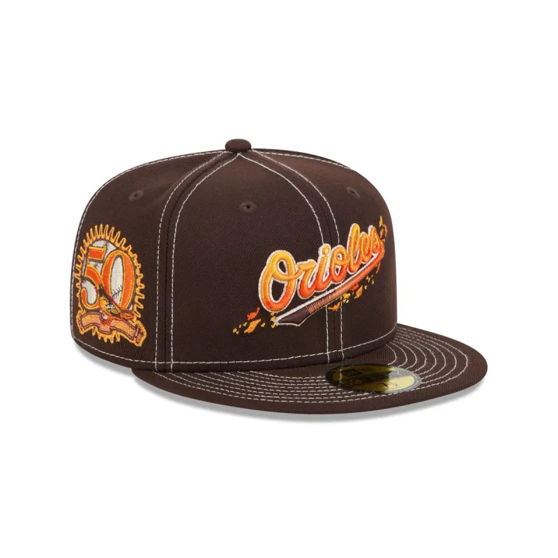 Baltimore Orioles Fall Foliage 59FIFTY Fitted Hat sold by New Era