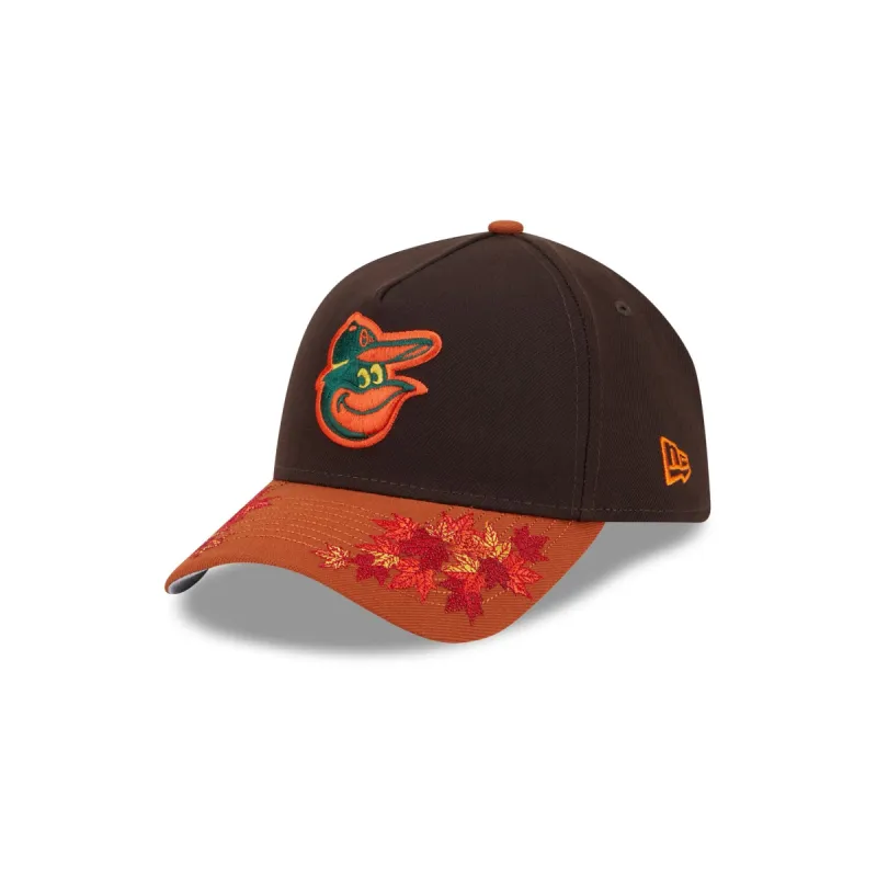 Baltimore Orioles Fall Foliage 9FORTY A-Frame Snapback Hat sold by New Era