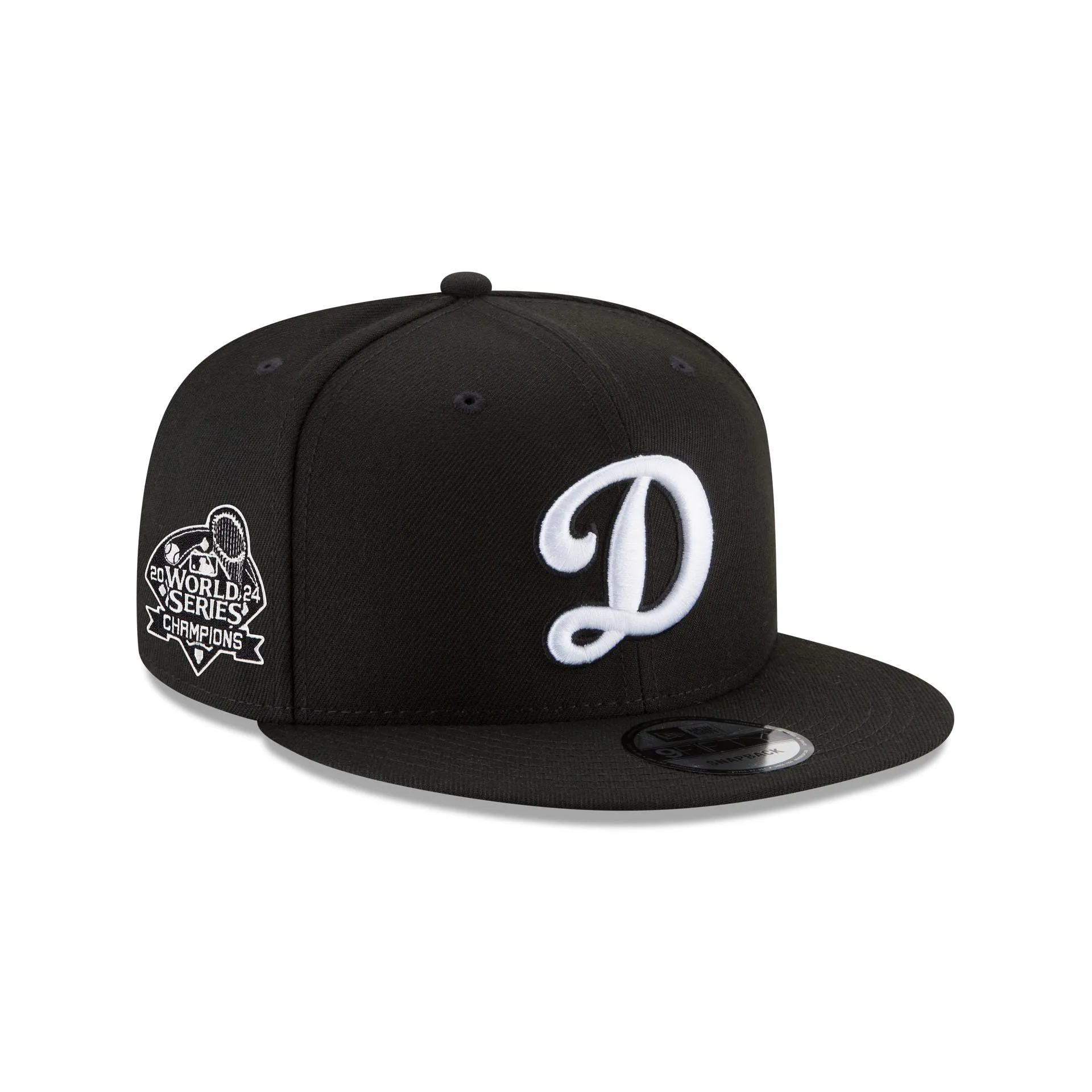 Los Angeles Dodgers World Series Champions Black Alt 9FIFTY Snapback Hat sold by New Era