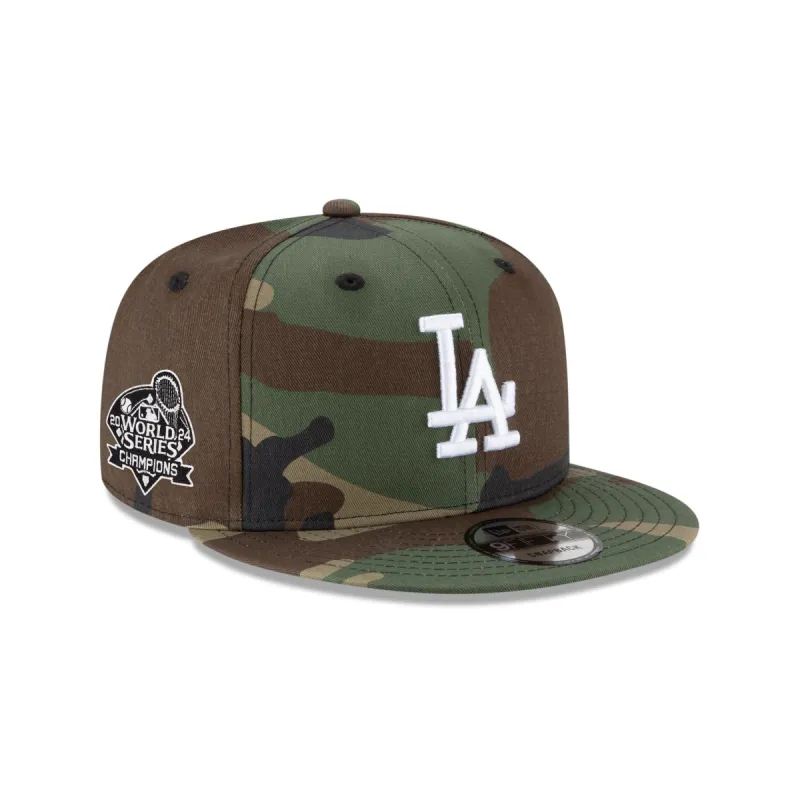 Los Angeles Dodgers World Series Champions Camo 9FIFTY Snapback Hat sold by New Era