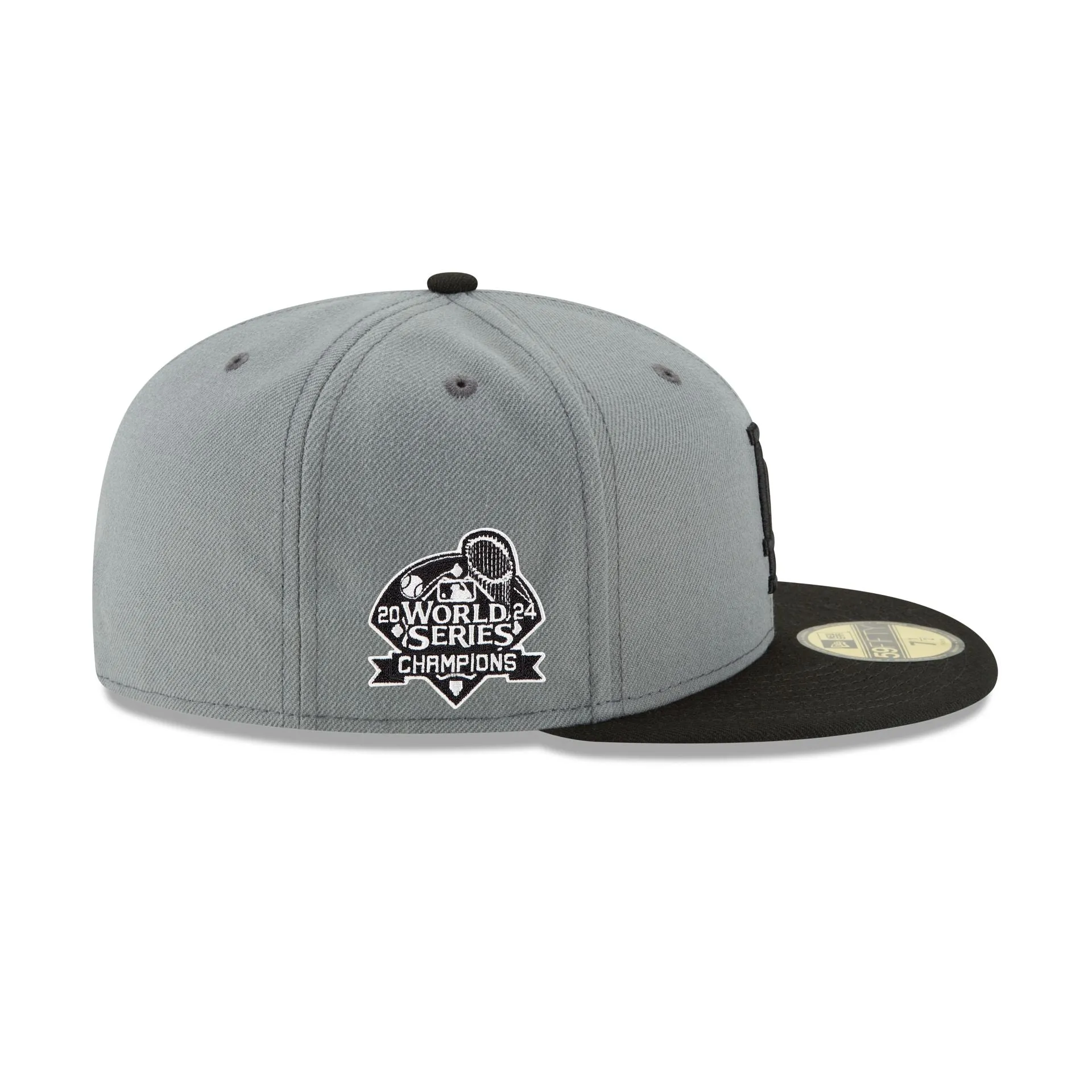 Los Angeles Dodgers World Series Champions Gray 59FIFTY Fitted Hat sold by New Era product image thumbnail 4